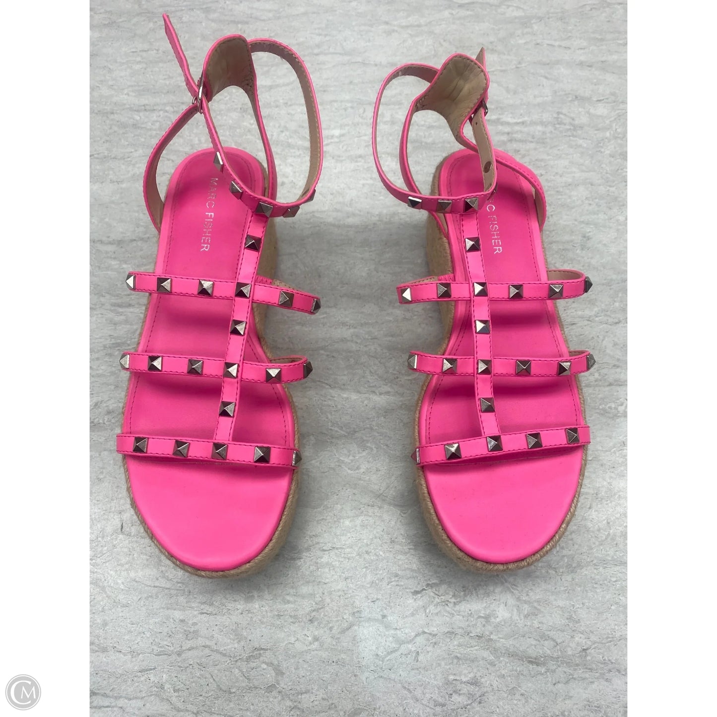 Sandals Heels Platform By Marc Fisher In Pink, Size: 8
