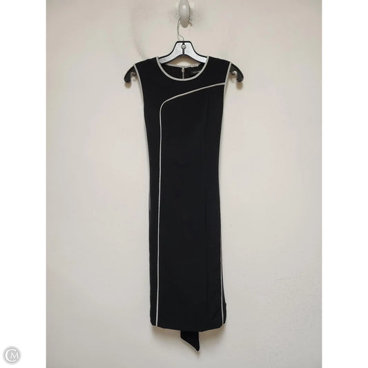 Dress Casual Midi By Clothes Mentor In Black & White, Size: S