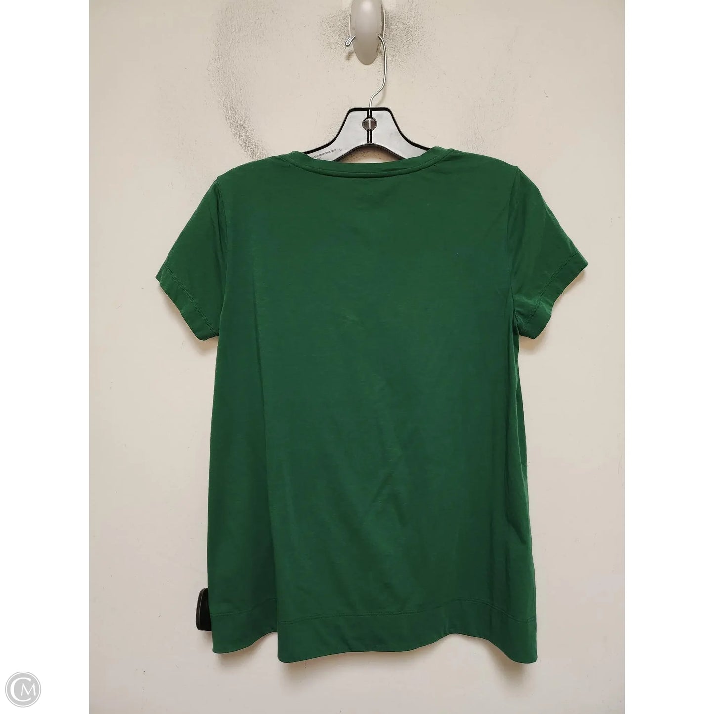 Top Short Sleeve Designer By Lafayette 148 In Green, Size: S