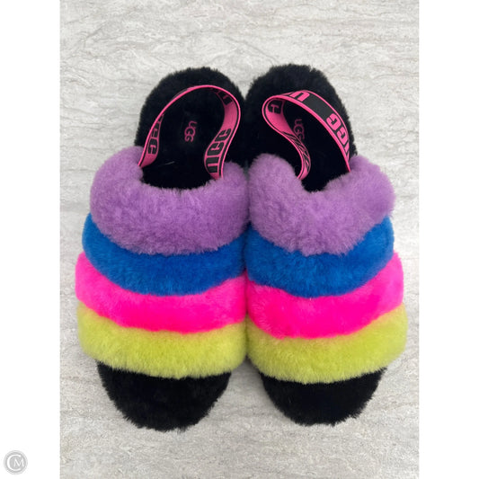 Slippers Designer By Ugg In Rainbow Print