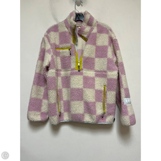 Jacket Faux Fur & Sherpa By Levis In Checkered Pattern, Size: Xs