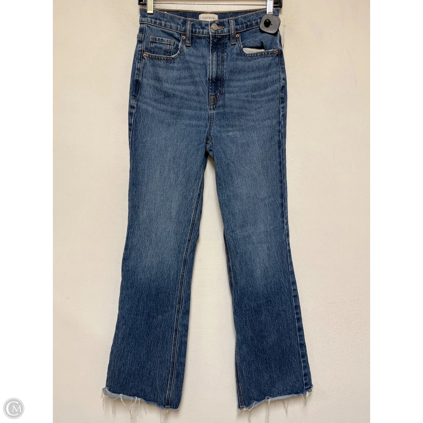 Jeans Boot Cut By Pacsun In Blue Denim, Size: 4