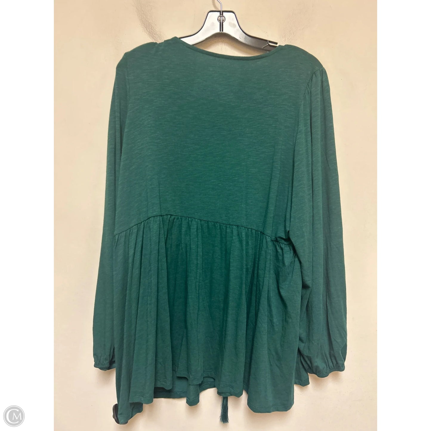 Top Long Sleeve By Torrid In Green, Size: 2x