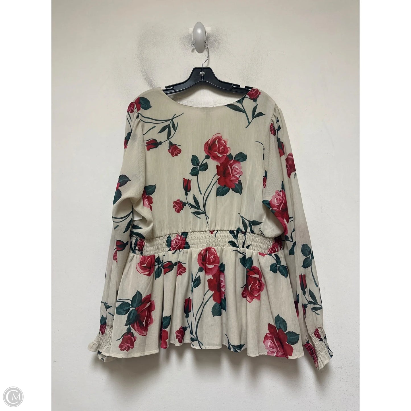 Top Long Sleeve By Torrid In Floral Print, Size: 2x