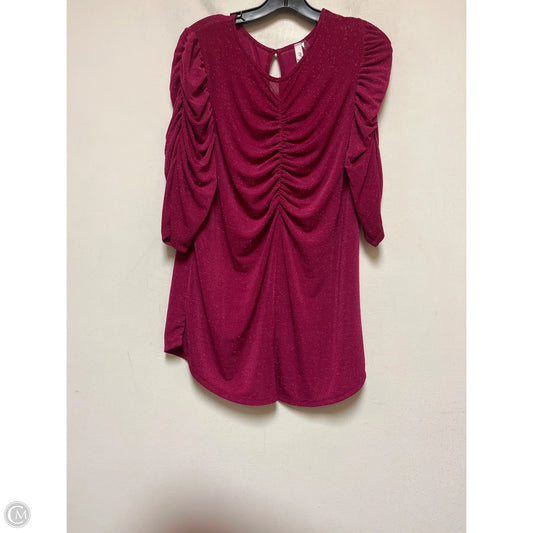 Top Short Sleeve By Clothes Mentor In Pink, Size: Xl