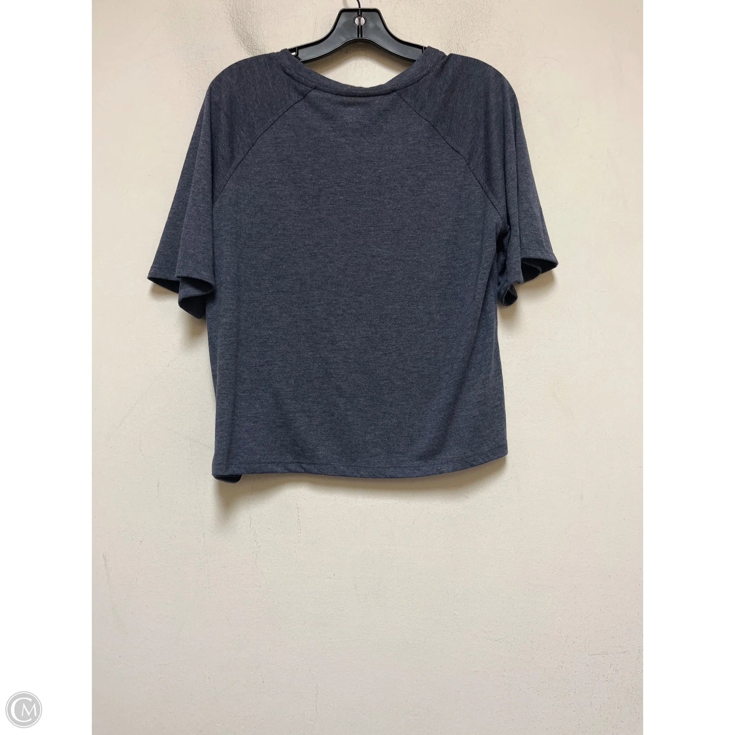 Top Short Sleeve Basic By Clothes Mentor In Blue & Yellow, Size: M