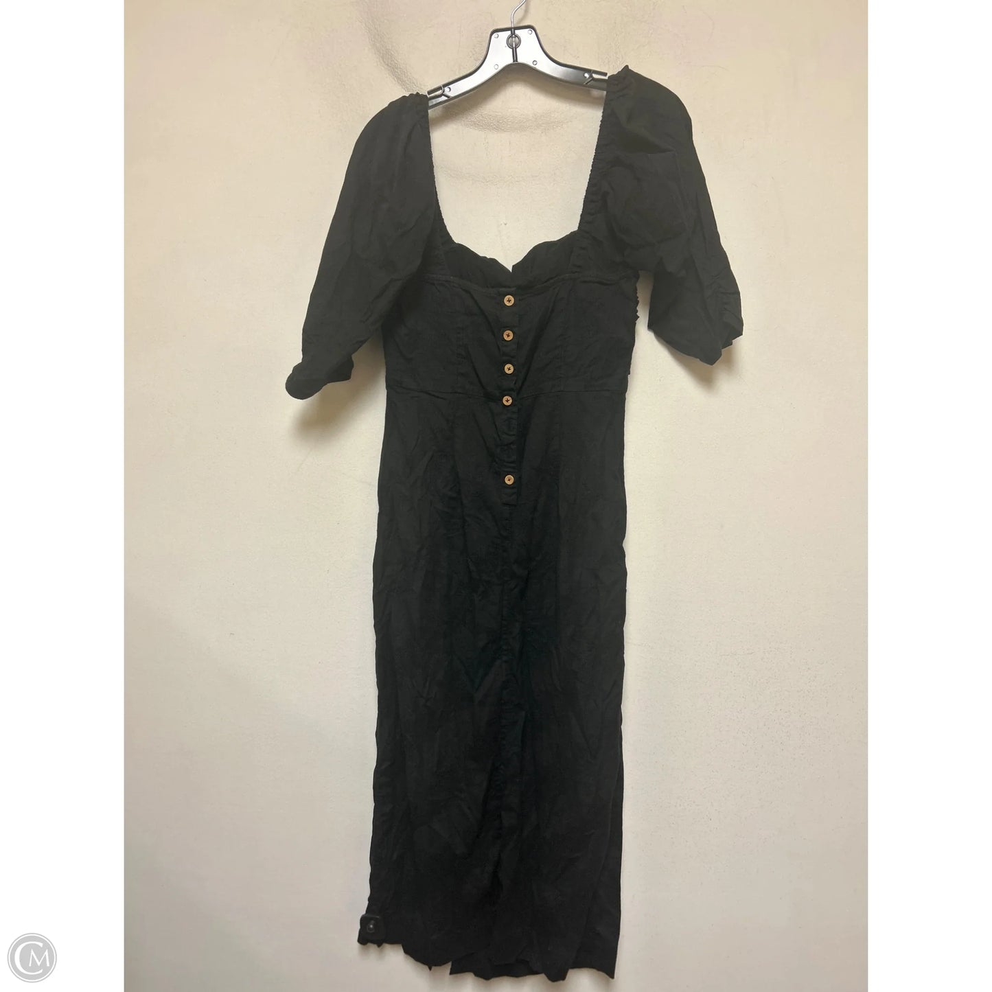Dress Casual Maxi By Free People In Black, Size: L