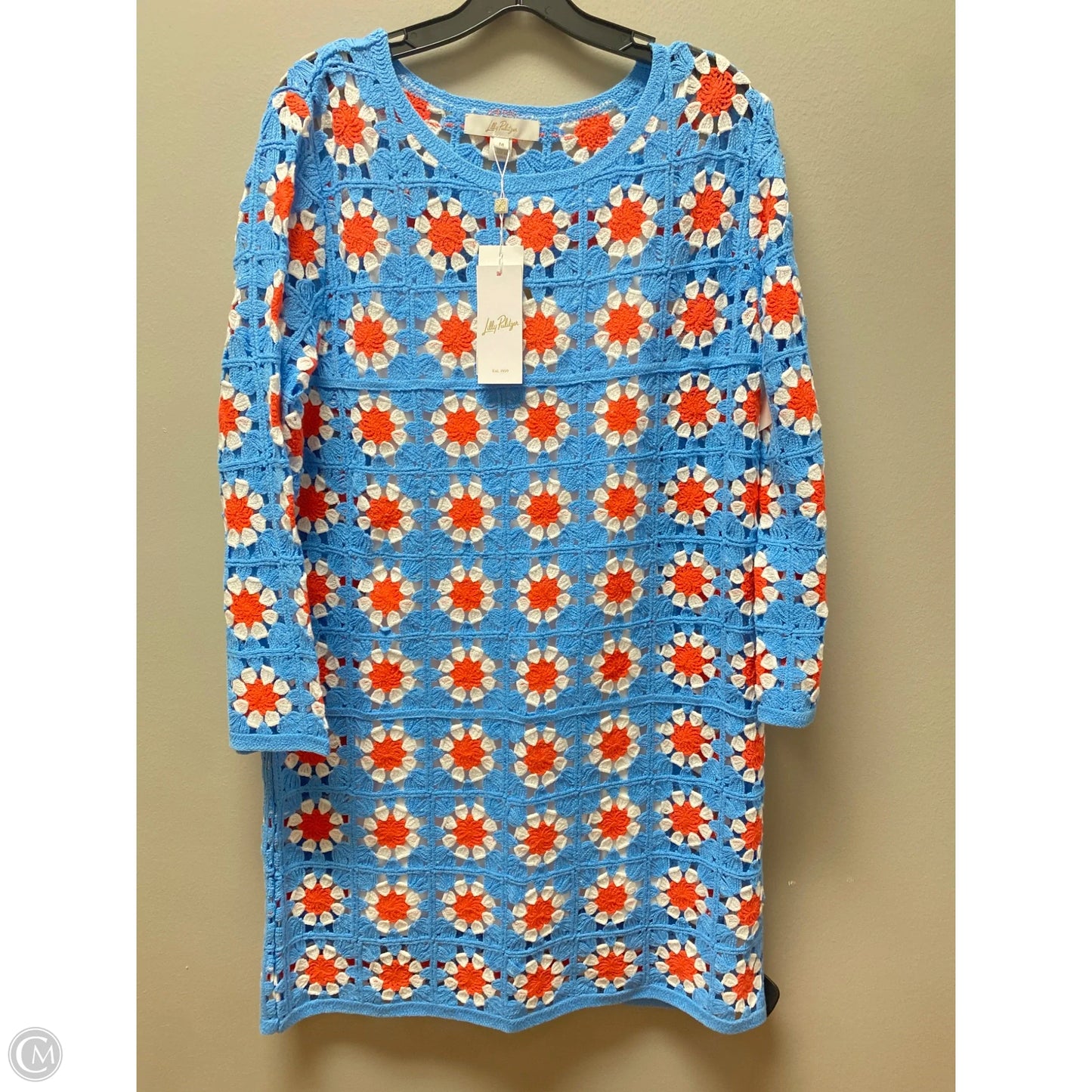 Dress Designer By Lilly Pulitzer In Blue & Orange, Size: M