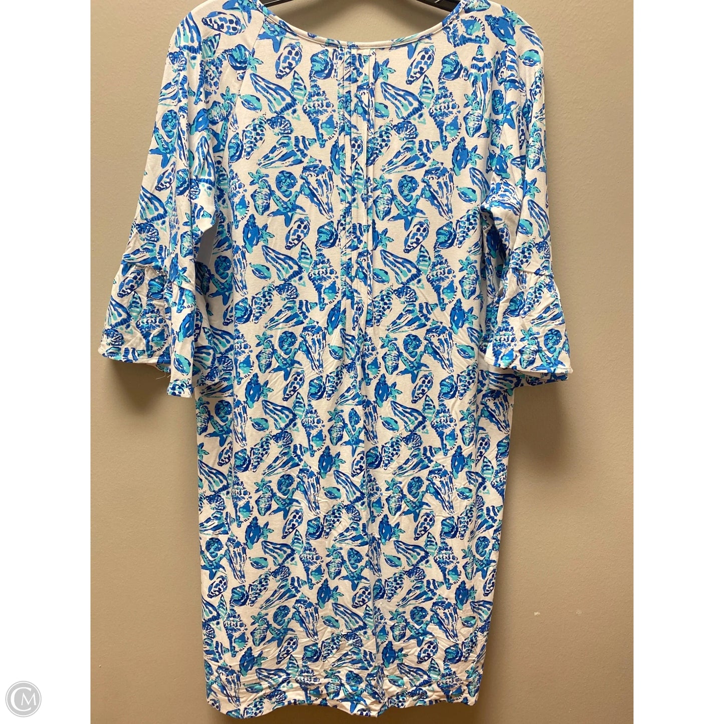 Dress Designer By Lilly Pulitzer In Blue & White, Size: M