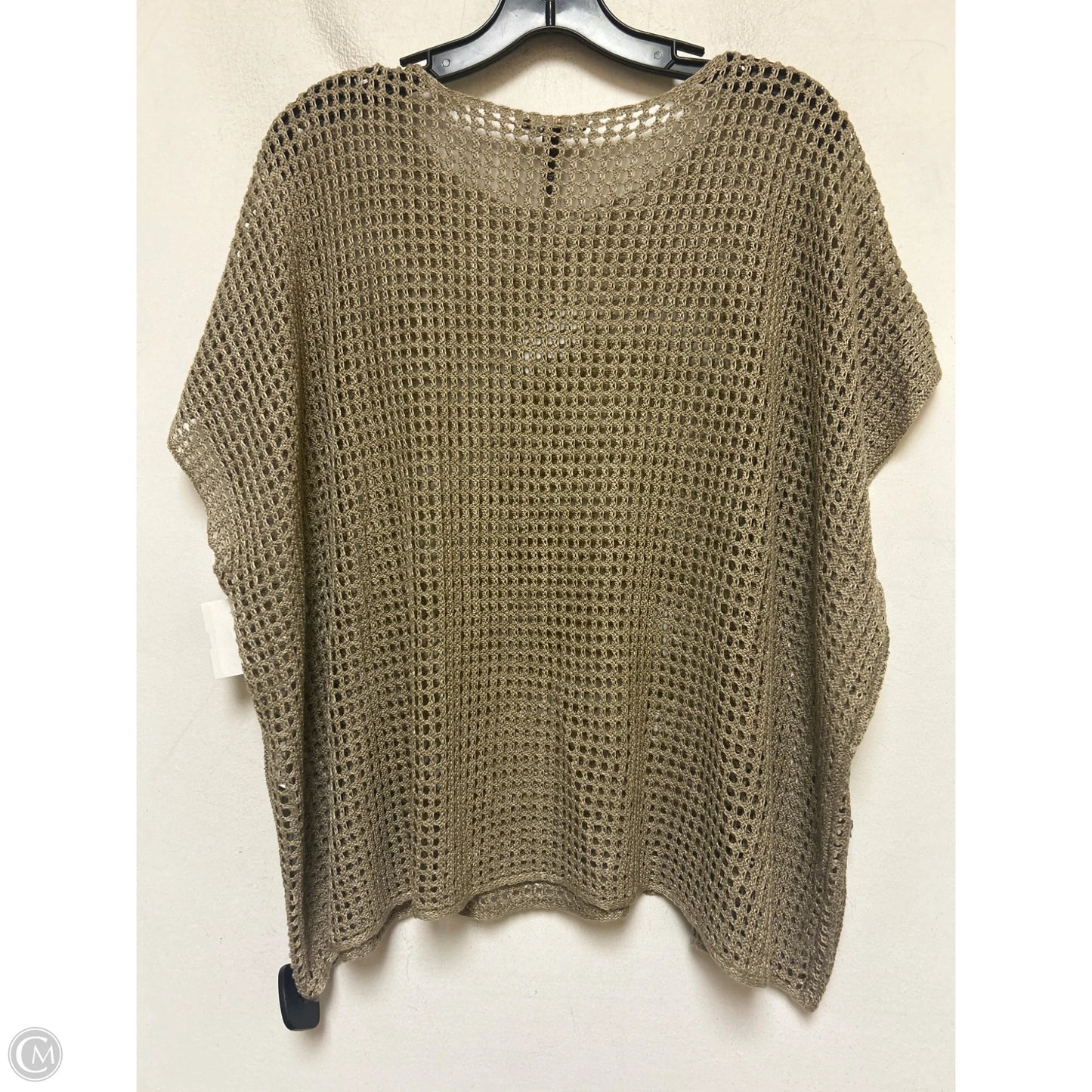 Top Short Sleeve By Eileen Fisher In Tan, Size: L