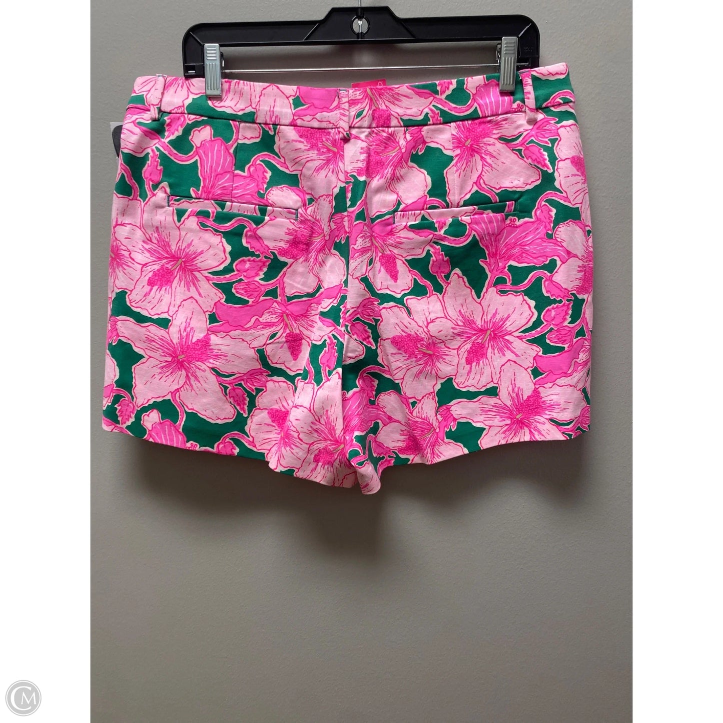 Shorts Designer By Lilly Pulitzer In Green & Pink, Size: 14