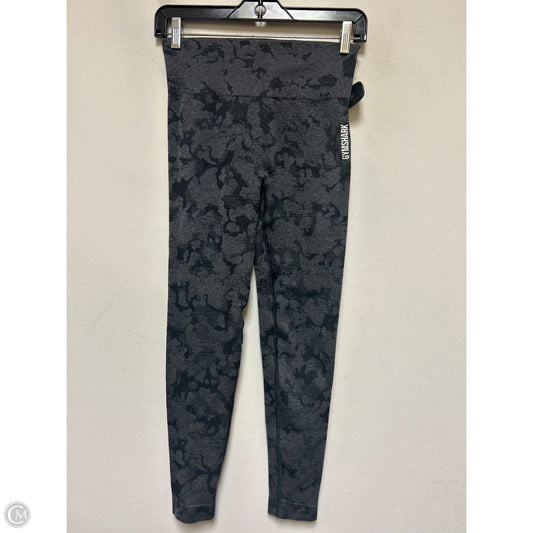 Athletic Leggings By Gym Shark In Black & Grey, Size: S