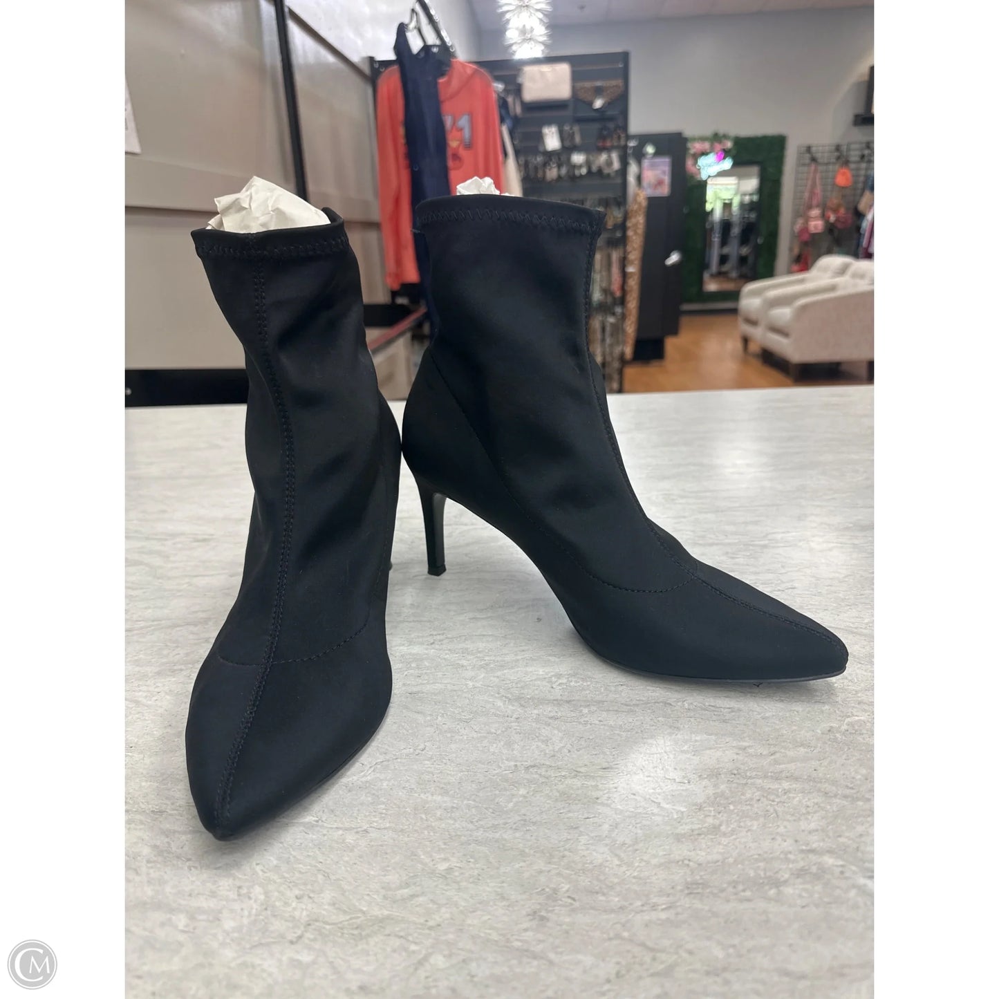 Boots Ankle Heels By A New Day In Black, Size: 11