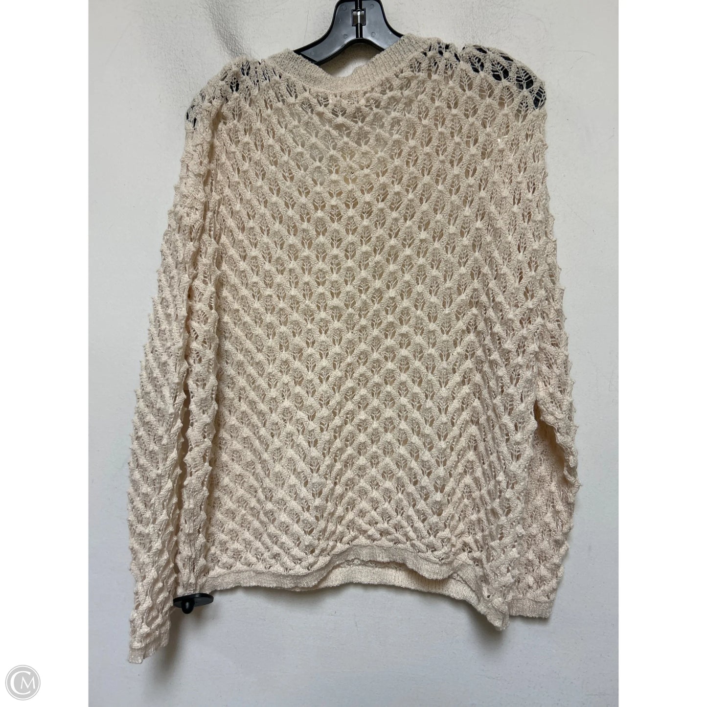 Sweater By Miracle In Cream, Size: L
