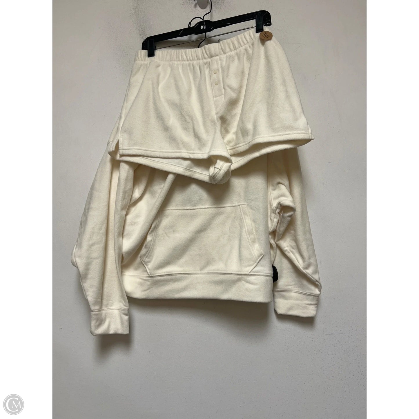 Shorts Set By Pink In Cream & Pink, Size: L