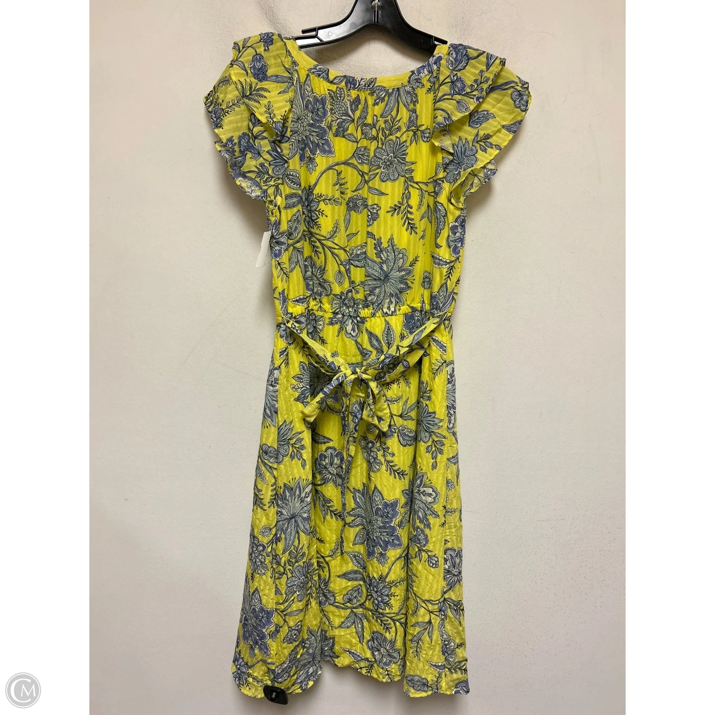 Dress Casual Short By Loft In Blue & Yellow, Size: S