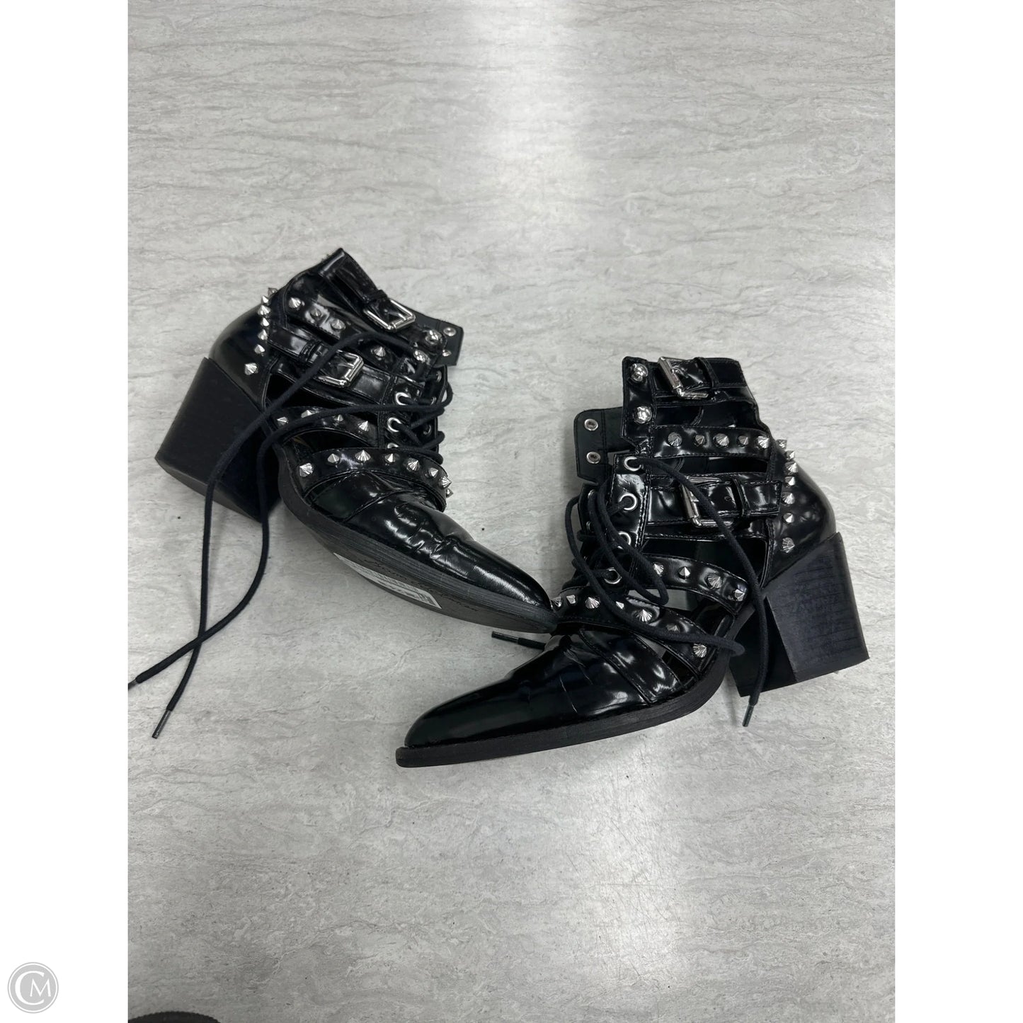 Boots Ankle Heels By Sam Edelman In Black, Size: 7.5