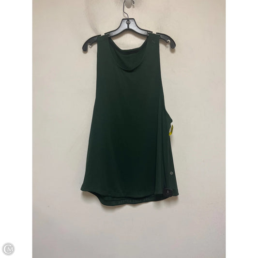 Athletic Tank Top By Lululemon In Green, Size: Xl