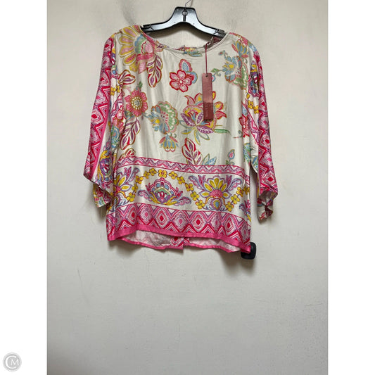 Top Short Sleeve By Clothes Mentor In Multi-colored, Size: S