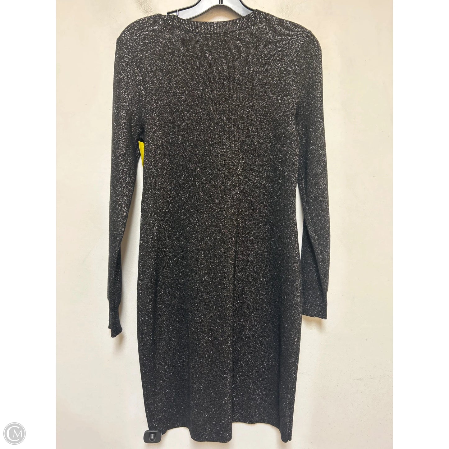 Dress Sweater By Loft In Black & Gold, Size: S