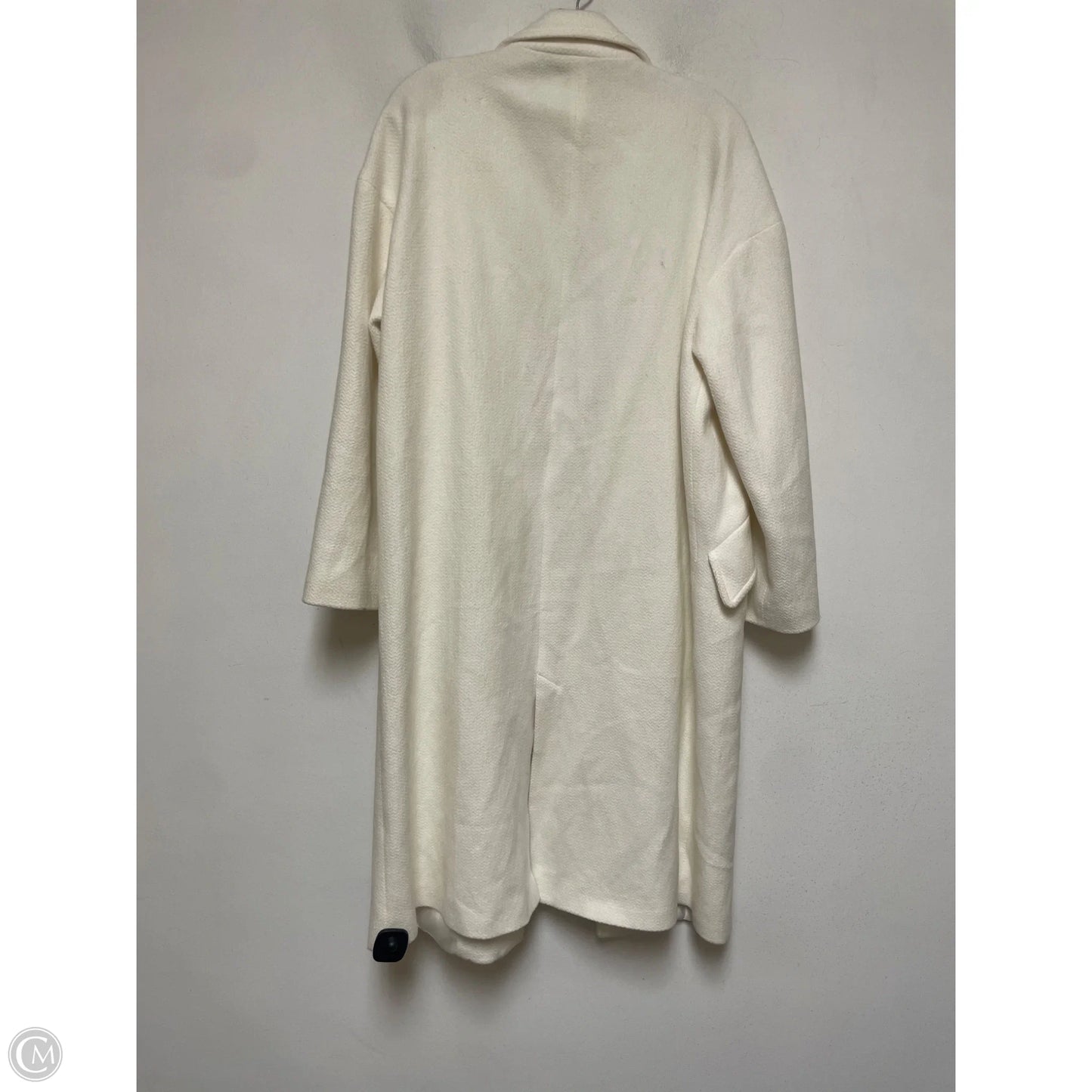 Coat Peacoat By Zara In Cream, Size: M