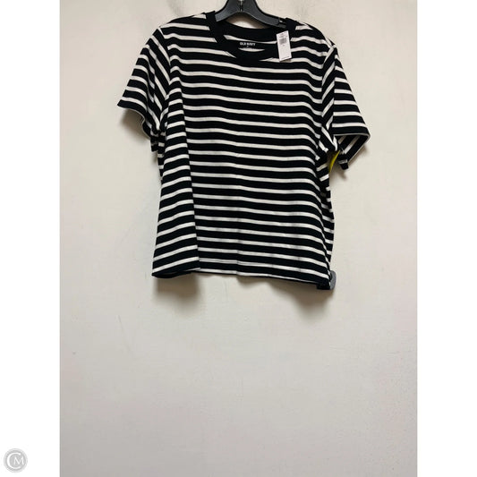 Top Short Sleeve By Old Navy In Striped Pattern, Size: L