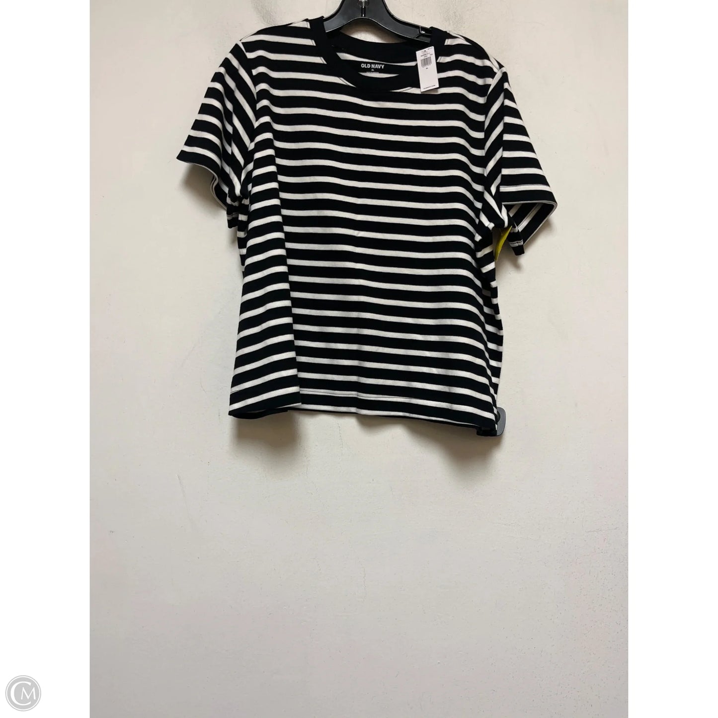 Top Short Sleeve By Old Navy In Striped Pattern, Size: L