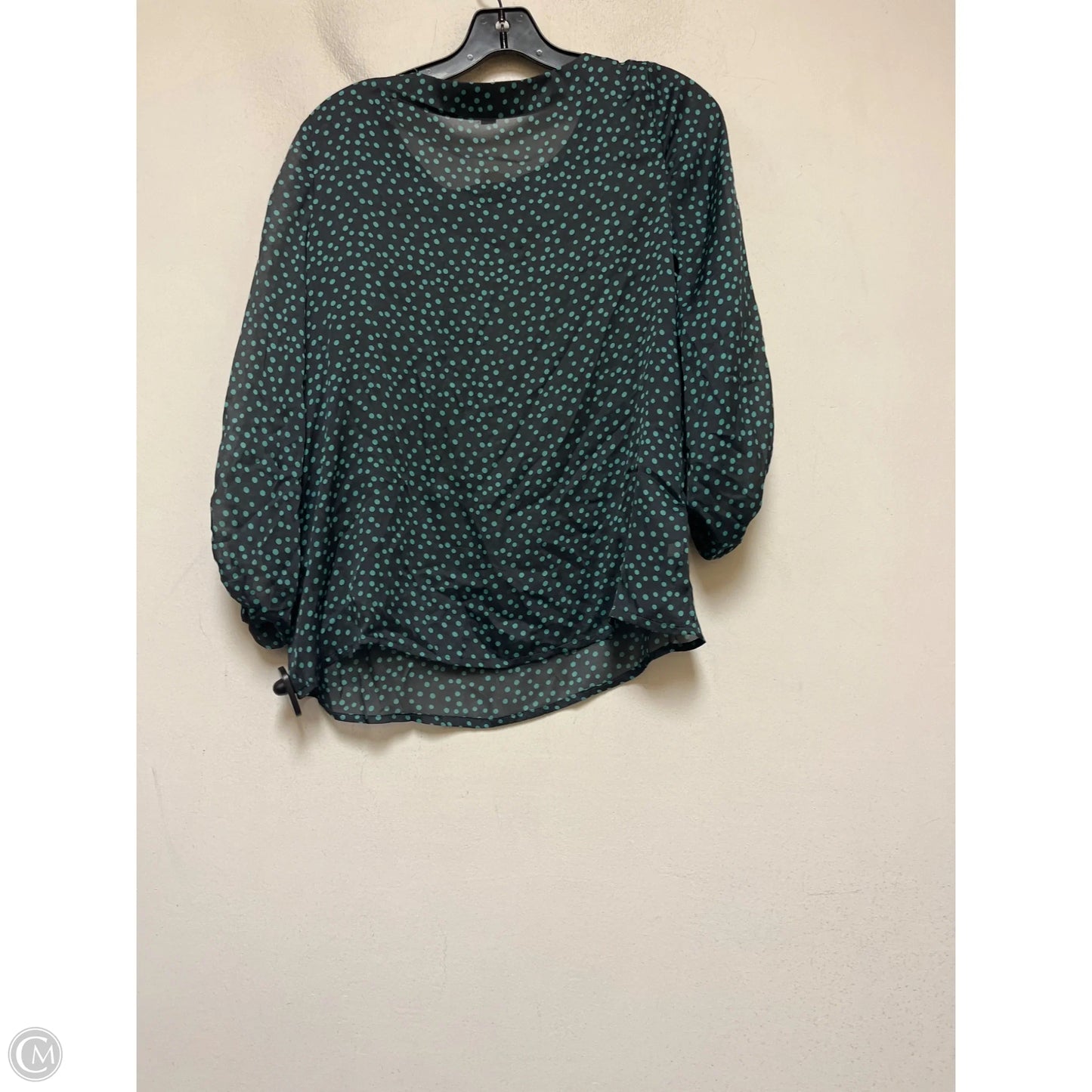 Top Long Sleeve By Loft In Polkadot Pattern, Size: S