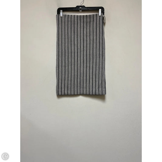 Skirt Midi By Ann Taylor In Blue & White, Size: 4