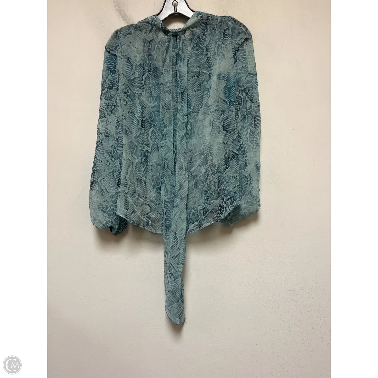 Top Long Sleeve By White House Black Market In Snakeskin Print, Size: Xs