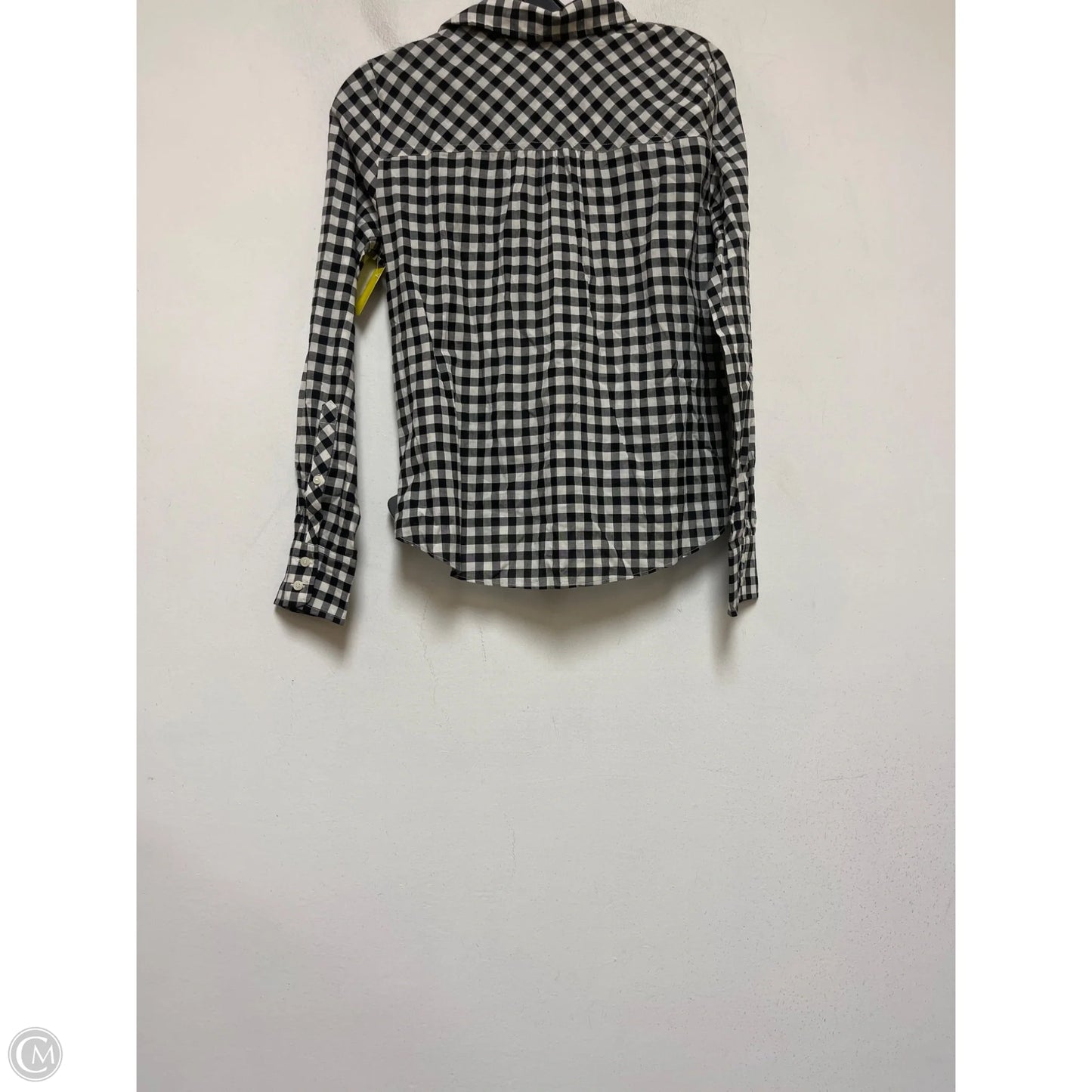 Top Long Sleeve By J. Crew In Checkered Pattern, Size: Xs