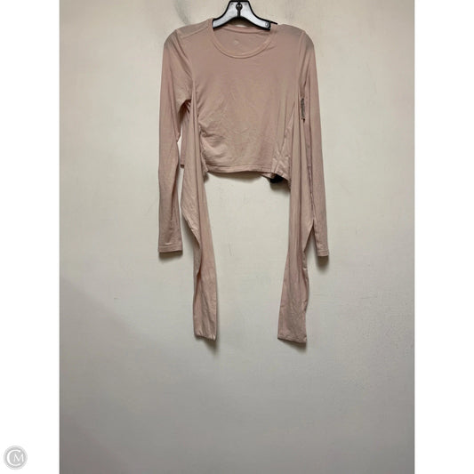 Athletic Top Long Sleeve Crewneck By Lululemon In Pink, Size: M