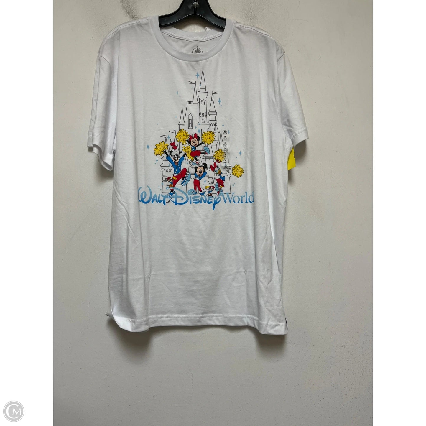 Top Short Sleeve Basic By Disney In White, Size: M