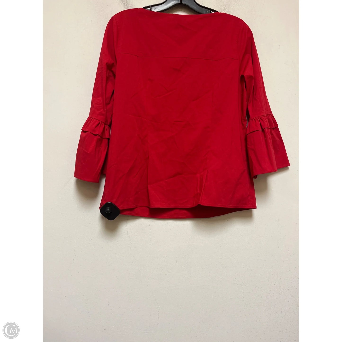 Top Long Sleeve By Talbots In Red, Size: S