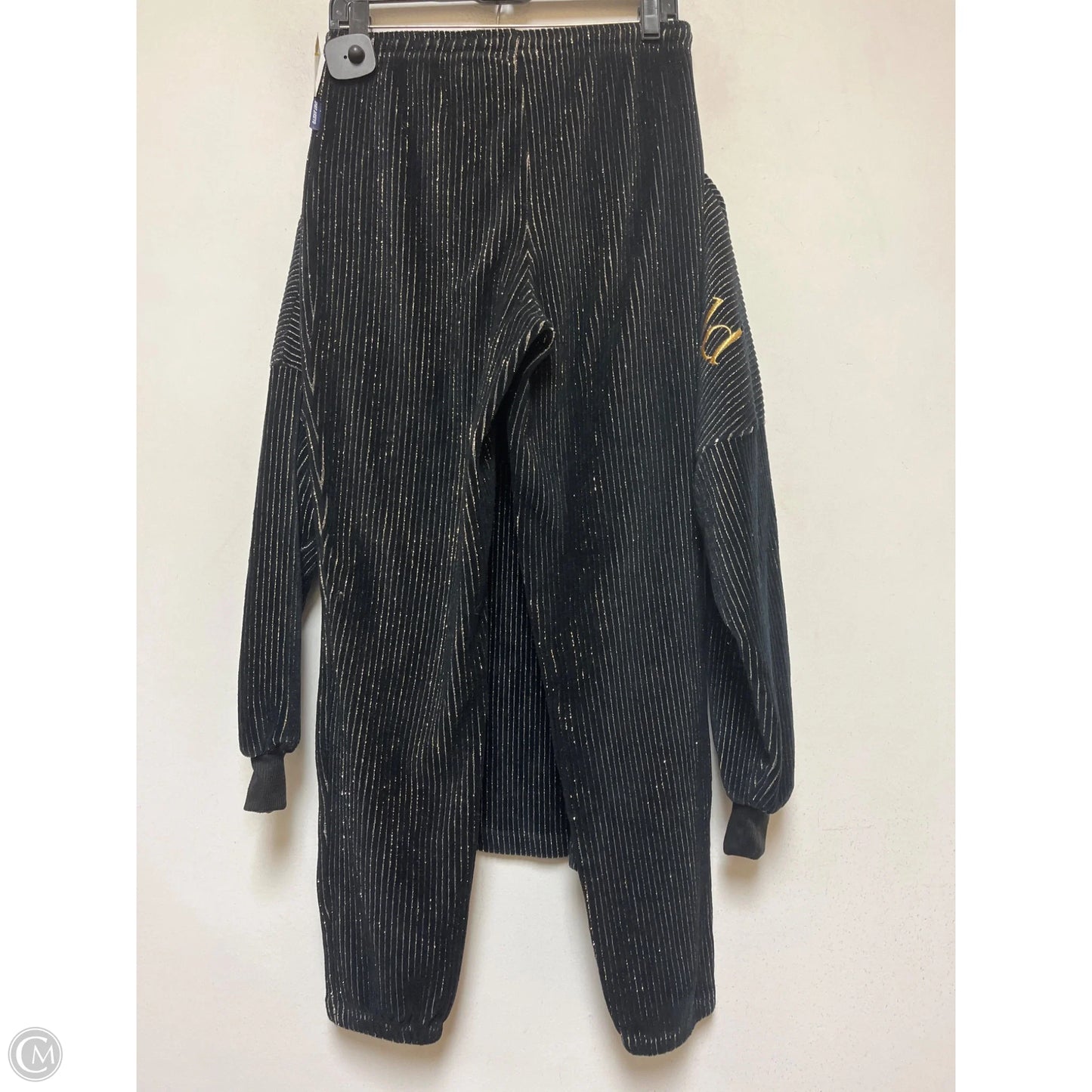 Pants Set 2pc By Disney In Black & Gold, Size: Xs