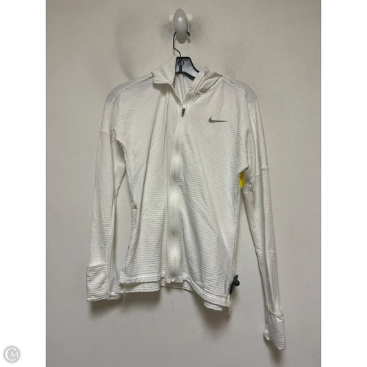 Athletic Jacket By Nike Apparel In White, Size: S
