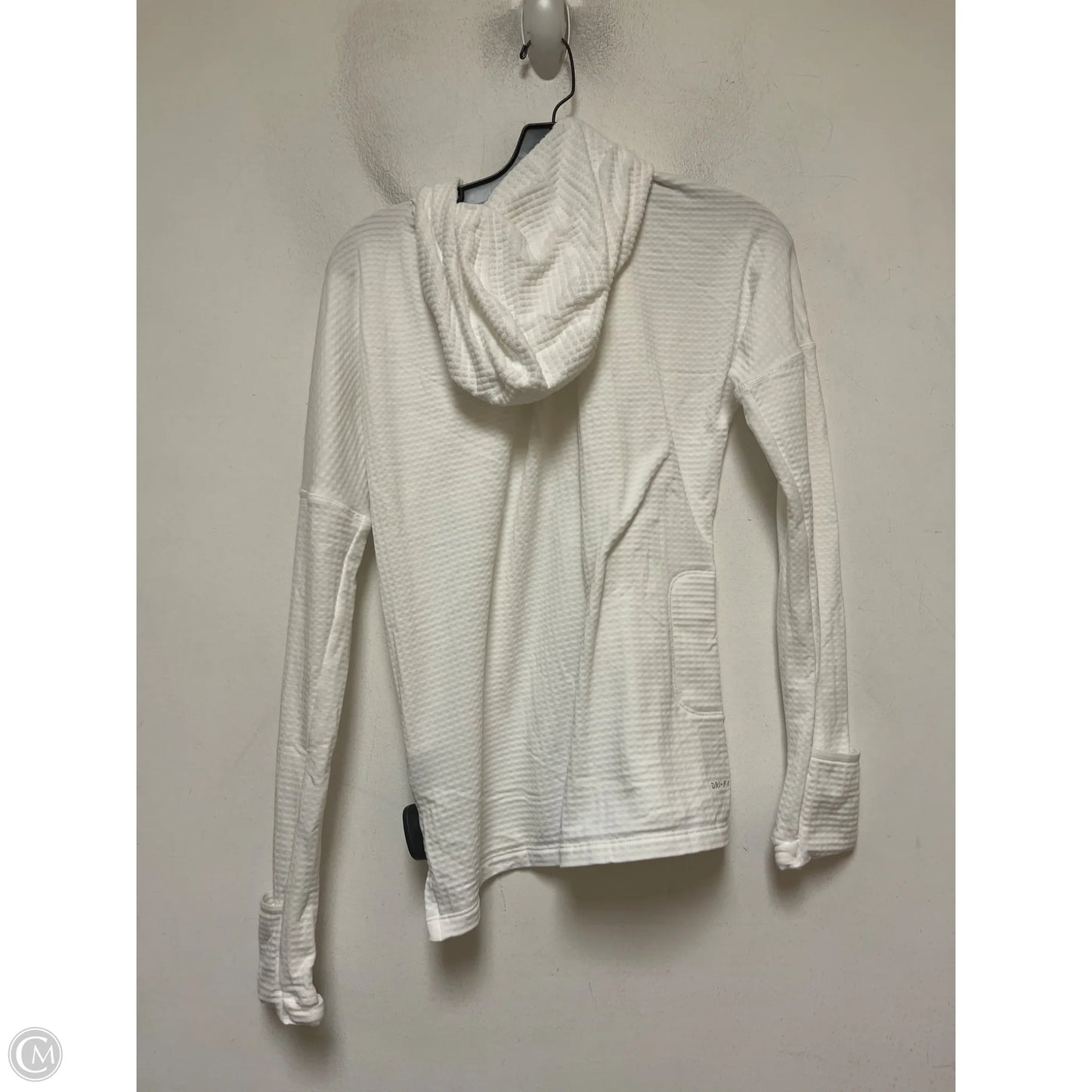 Athletic Jacket By Nike Apparel In White, Size: S