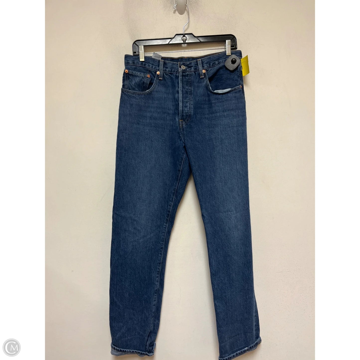 Jeans Boyfriend By Levis In Blue Denim, Size: 8