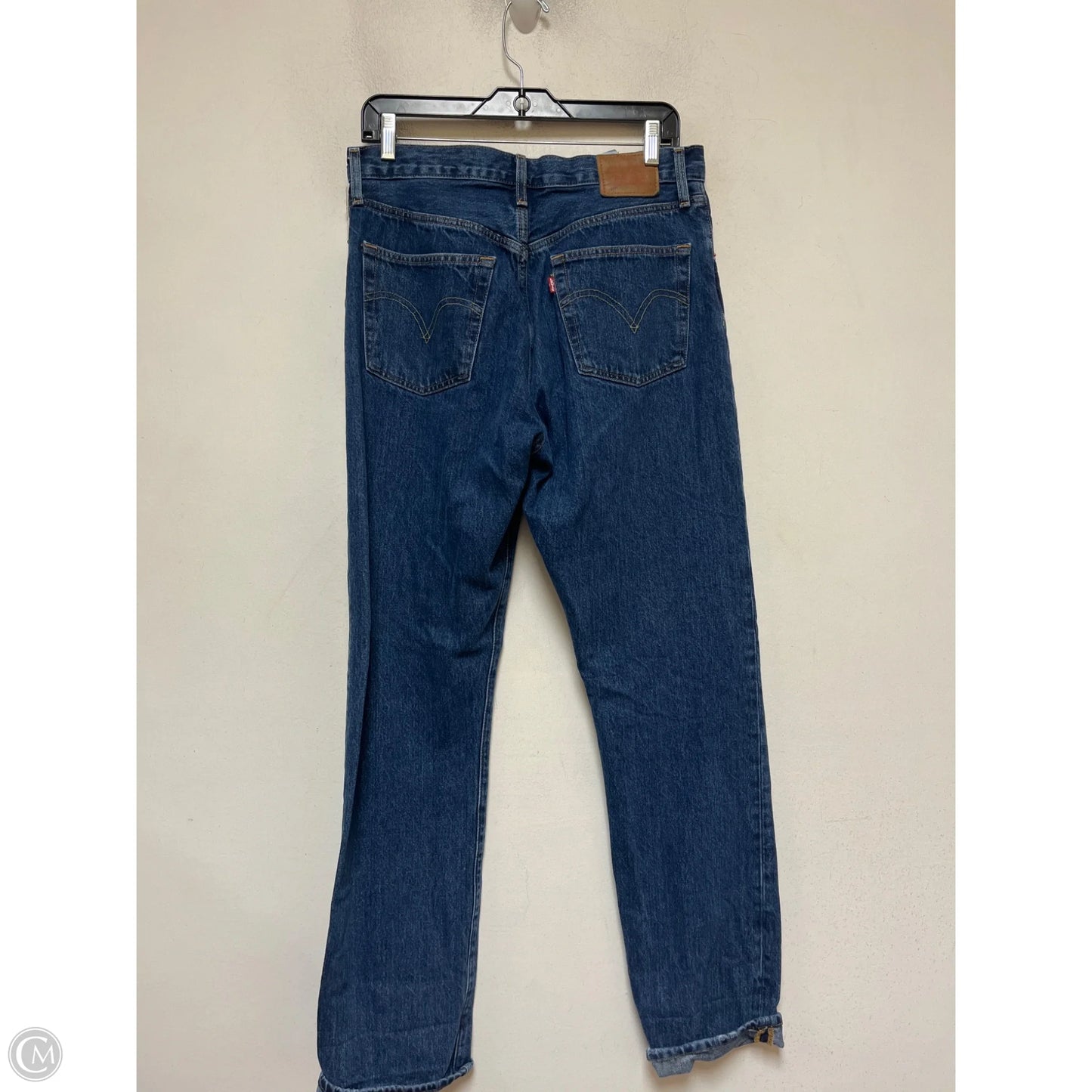 Jeans Boyfriend By Levis In Blue Denim, Size: 8
