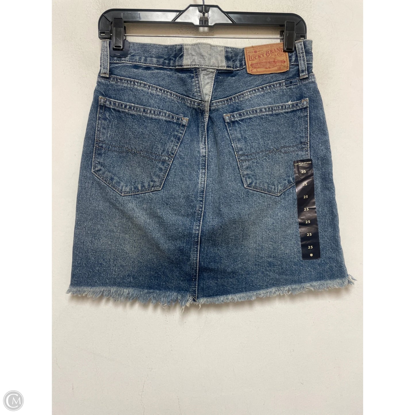 Skirt Mini & Short By Lucky Brand In Blue Denim, Size: 0