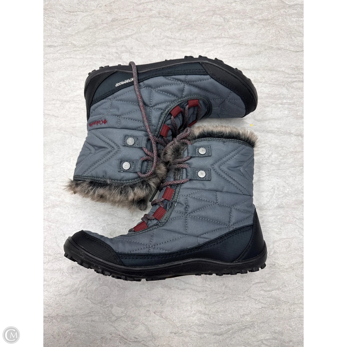 Boots Snow By Columbia In Grey, Size: 6.5