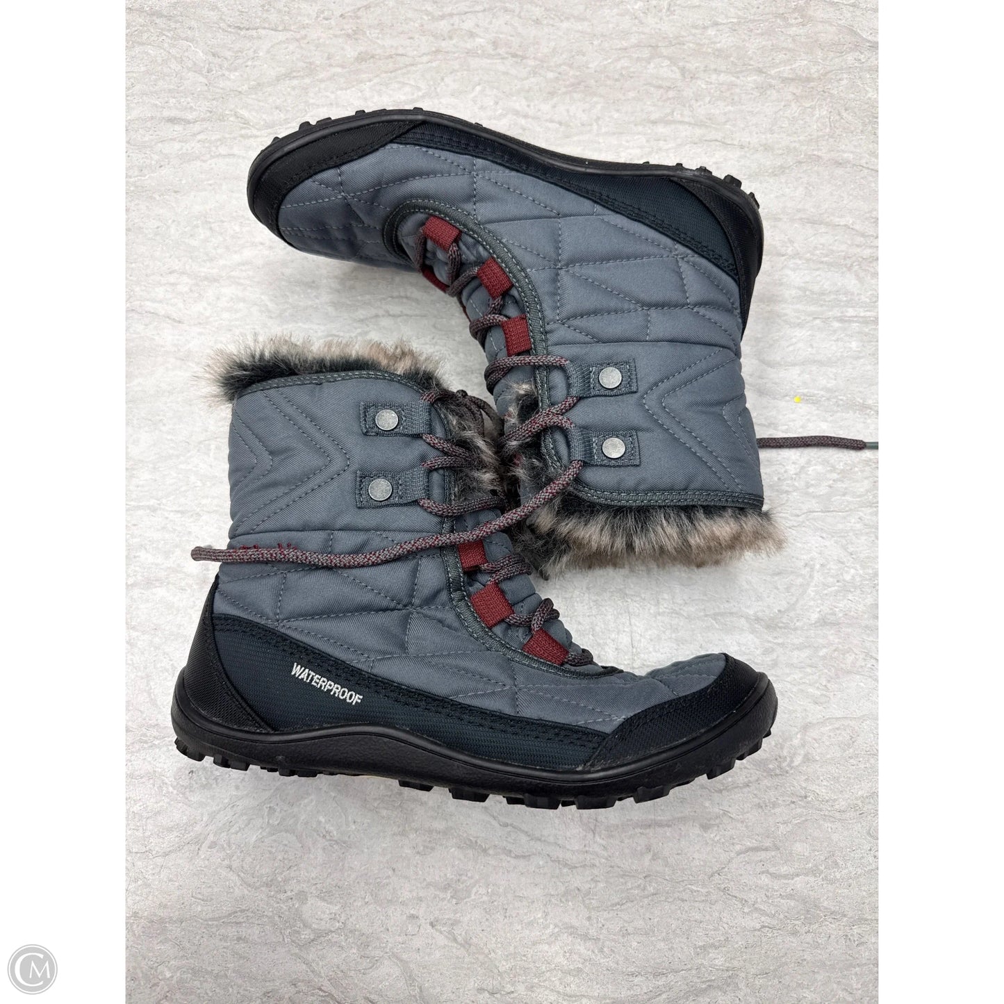 Boots Snow By Columbia In Grey, Size: 6.5