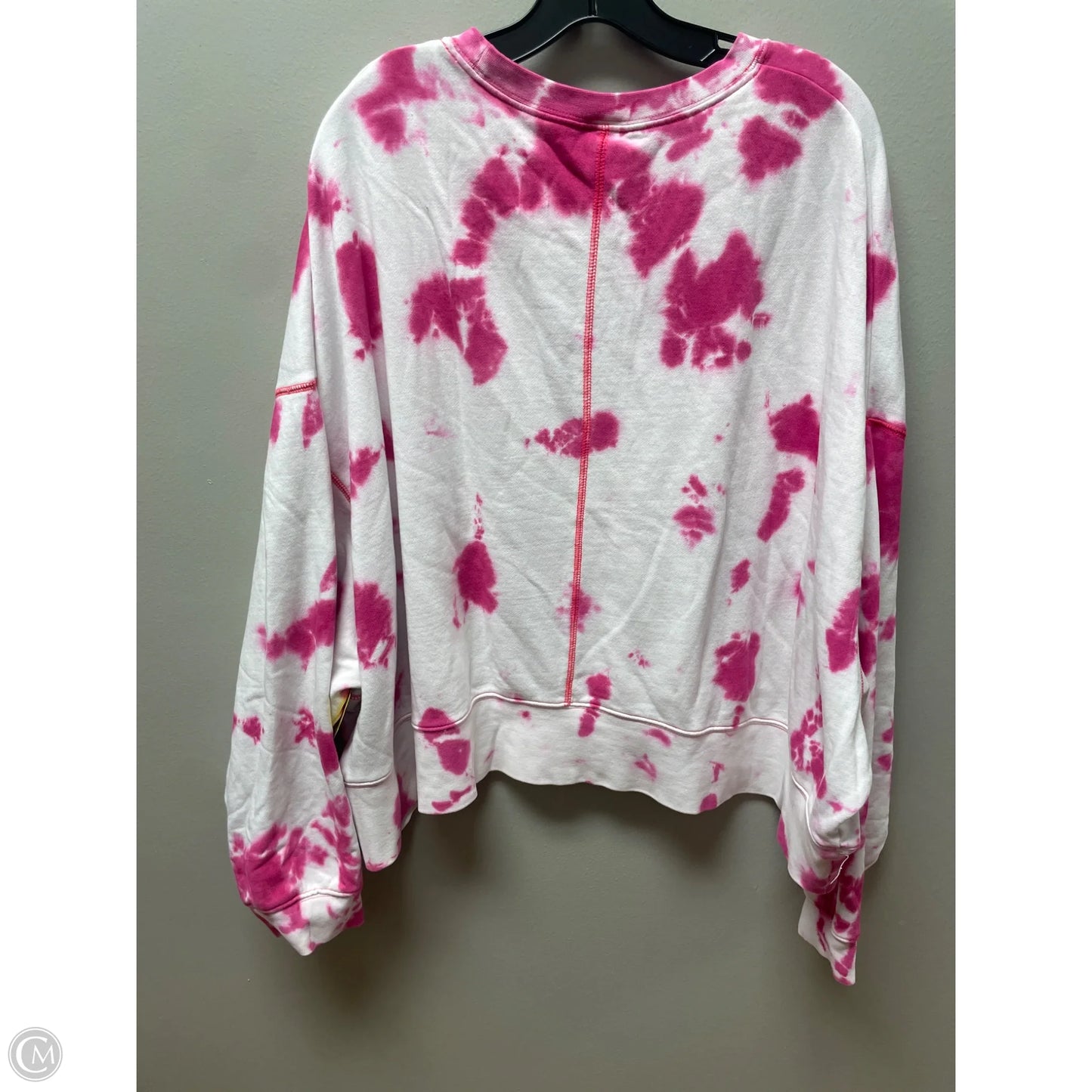 Sweatshirt Crewneck By Nike Apparel In Tie Dye Print, Size: 2x