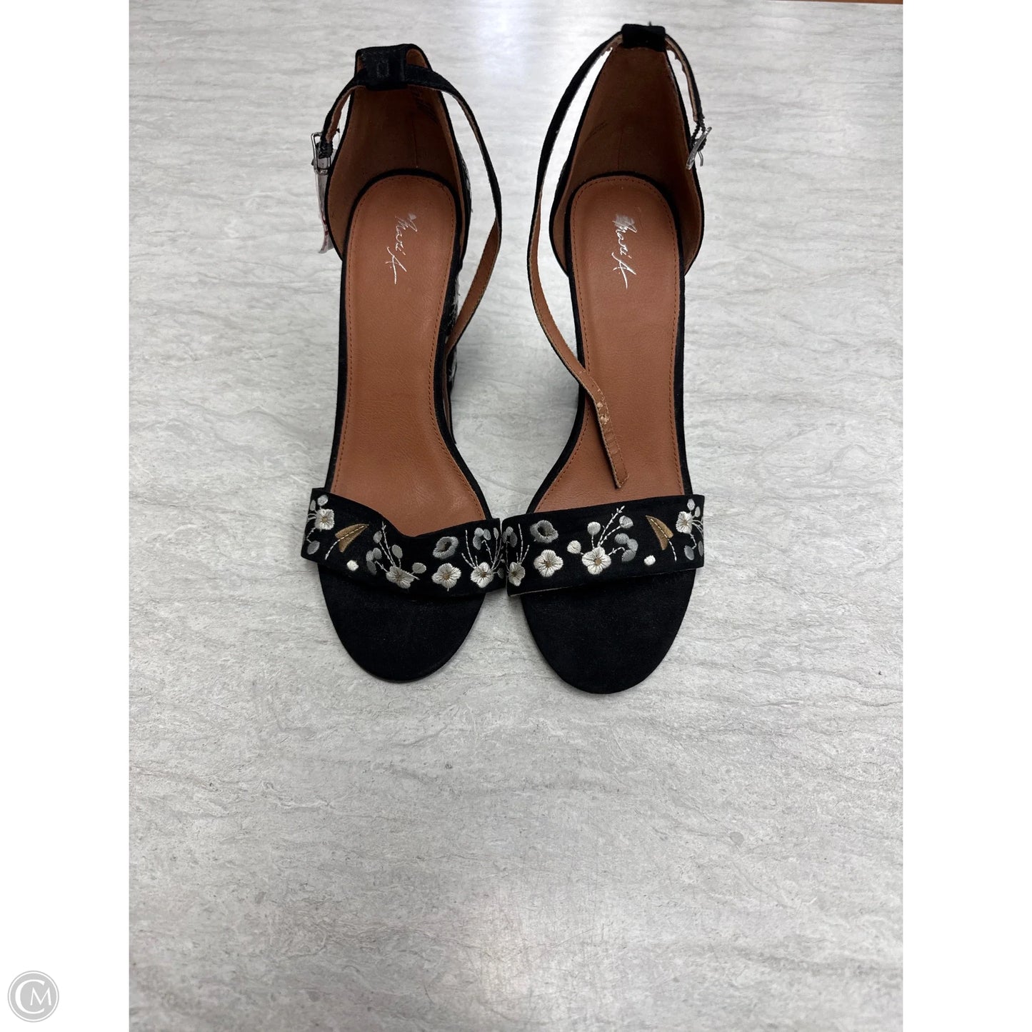 Shoes Heels Block By Clothes Mentor In Black & Brown, Size: 9.5
