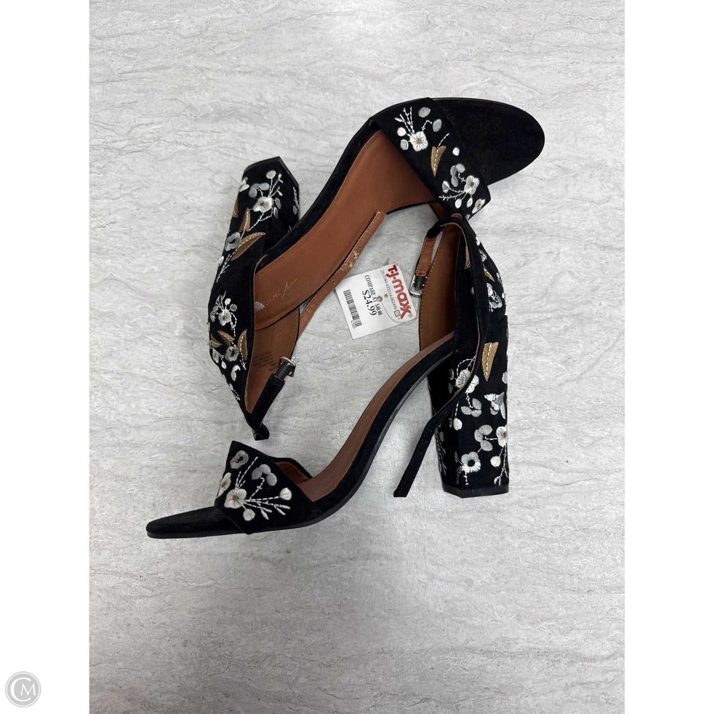 Shoes Heels Block By Clothes Mentor In Black & Brown, Size: 9.5