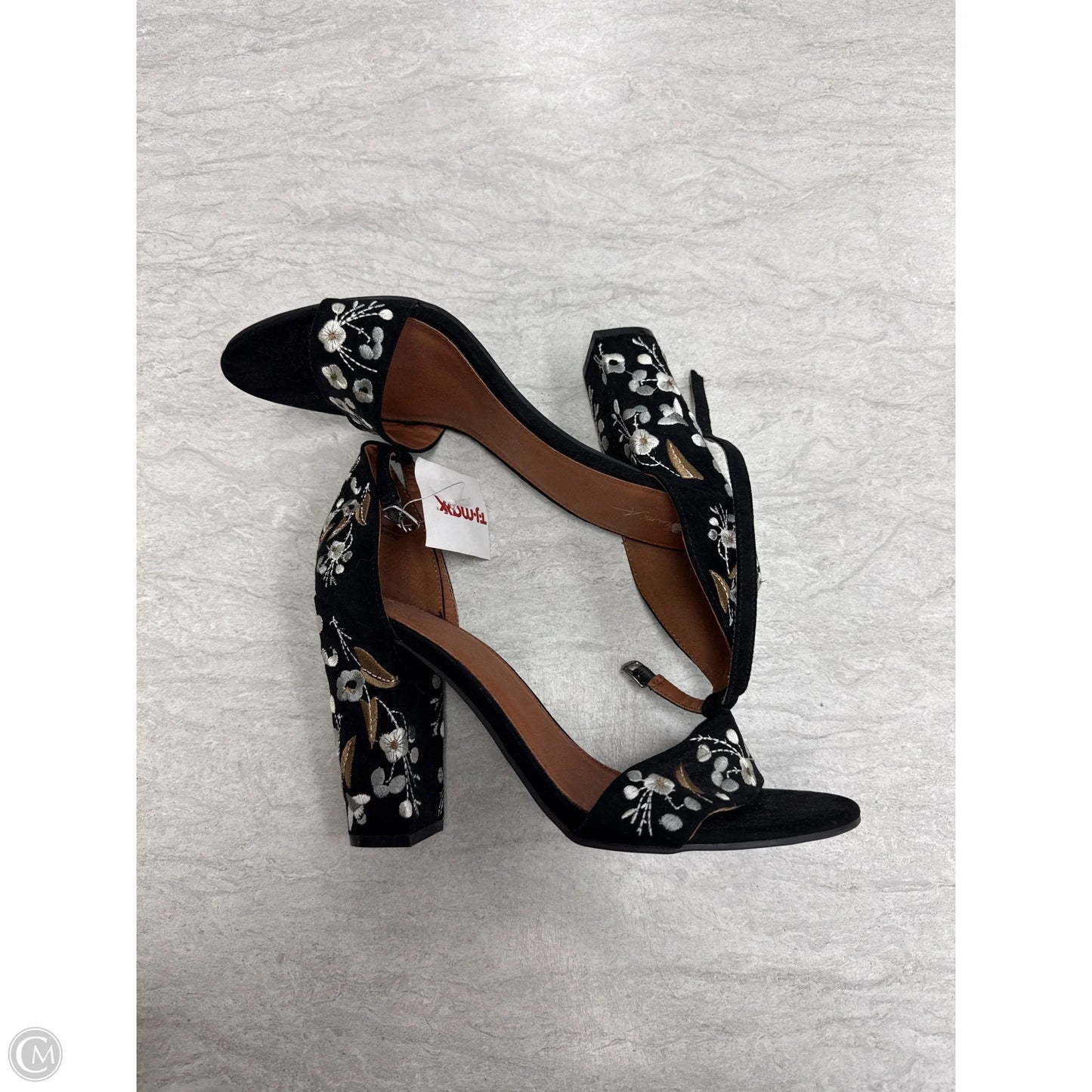 Shoes Heels Block By Clothes Mentor In Black & Brown, Size: 9.5