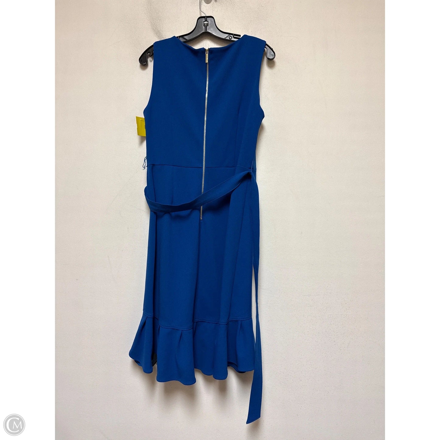 Dress Casual Midi By Calvin Klein In Blue, Size: M