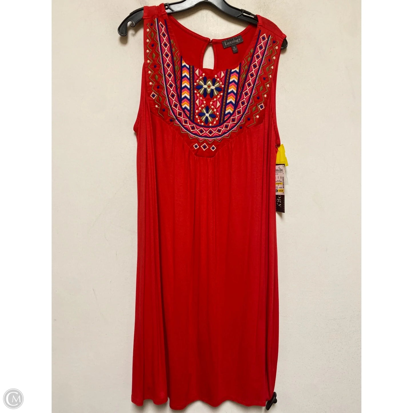 Dress Casual Short By Luxology In Red, Size: 1x
