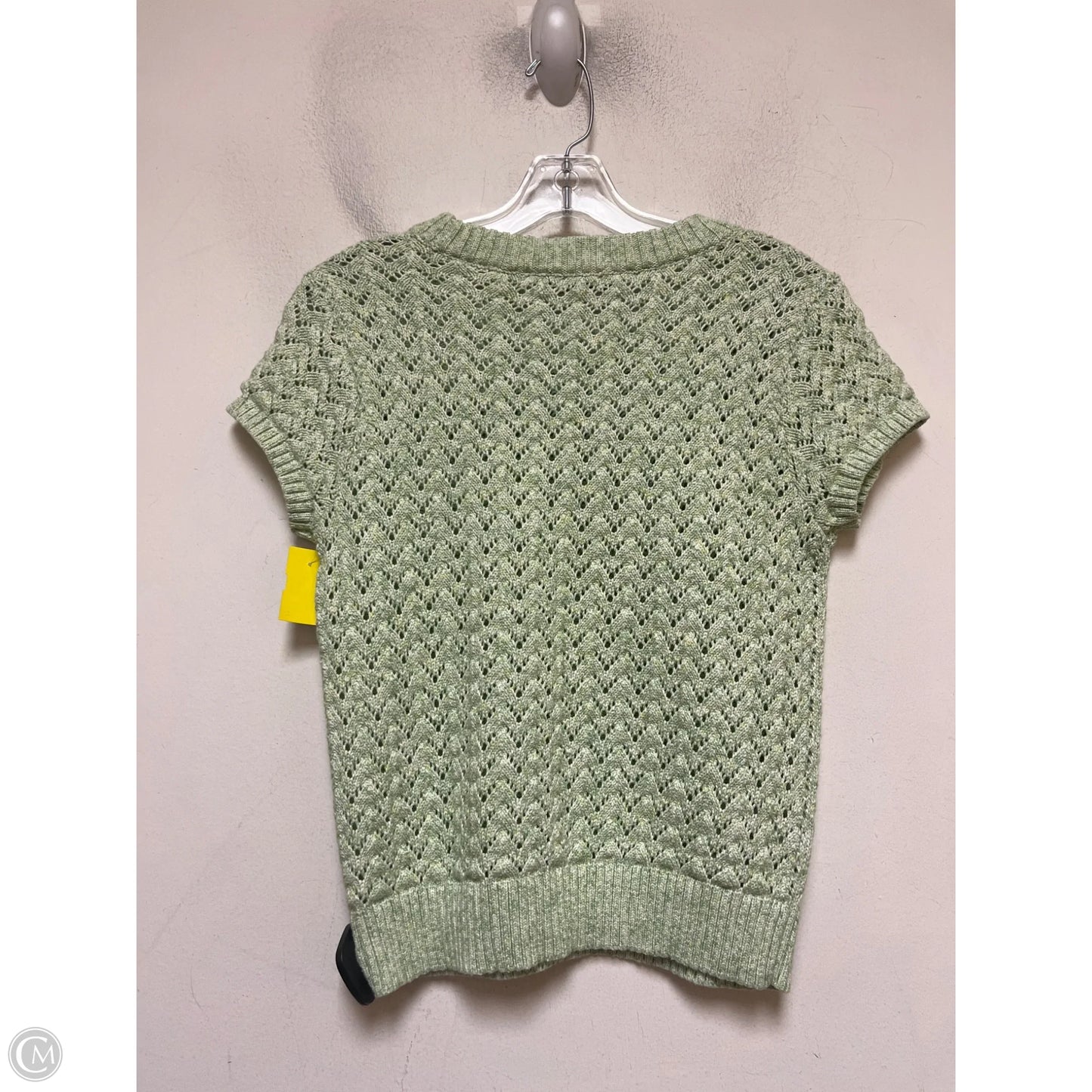 Sweater Short Sleeve By Loft In Green, Size: S