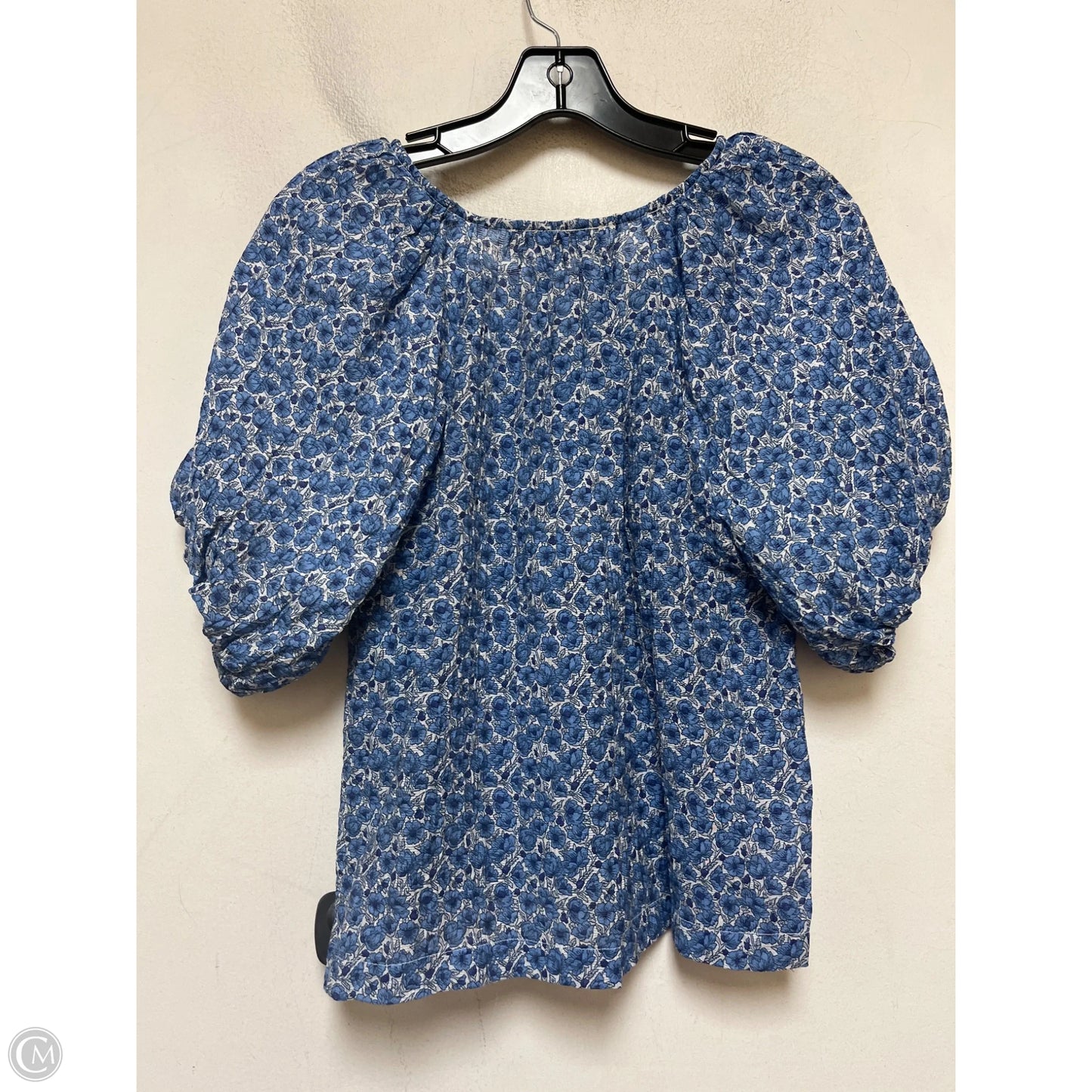 Top Short Sleeve By Loft In Blue, Size: Xs